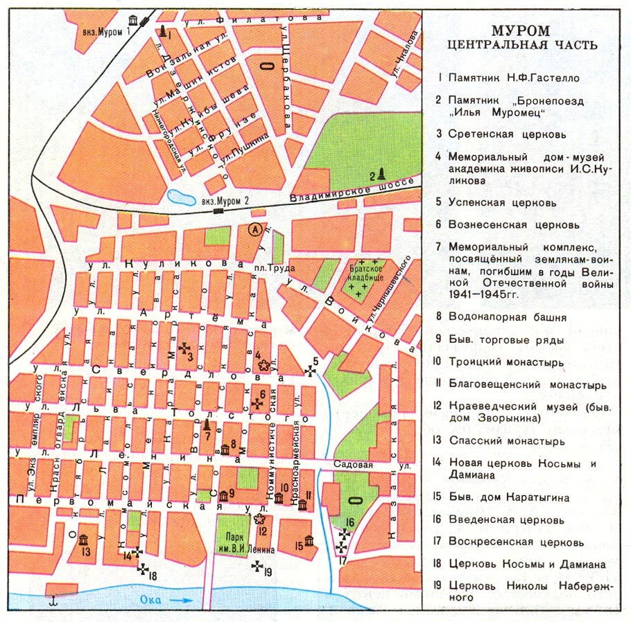 Карта Мурома