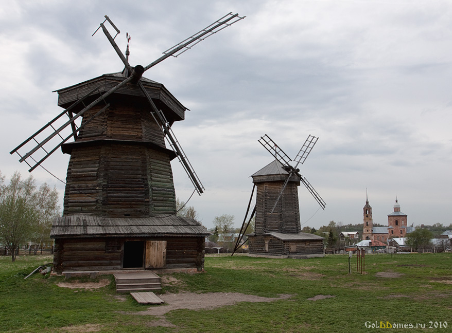 Музей деревянного зодчества,ветряные мельницы 18в