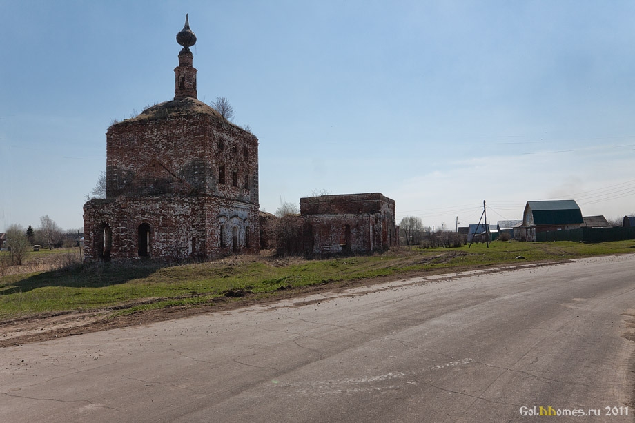 Суздальский район,с.Гнездилово,Церковь Феодора и Иоанна 1857г