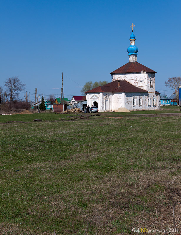 Суздальский район,с.Ивановское,Церковь Михаила Архангела 1760г
