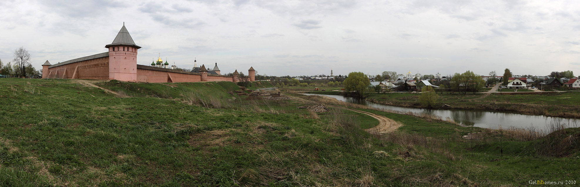 Суздаль. Панорама, вид на Спасо-Евфимиевский монастырь