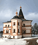 Валдай, Иверский Святоозерский Богородицкий мужской монастырь 1653г, Шатровая колокольня с настоятельскими кельями 1681г